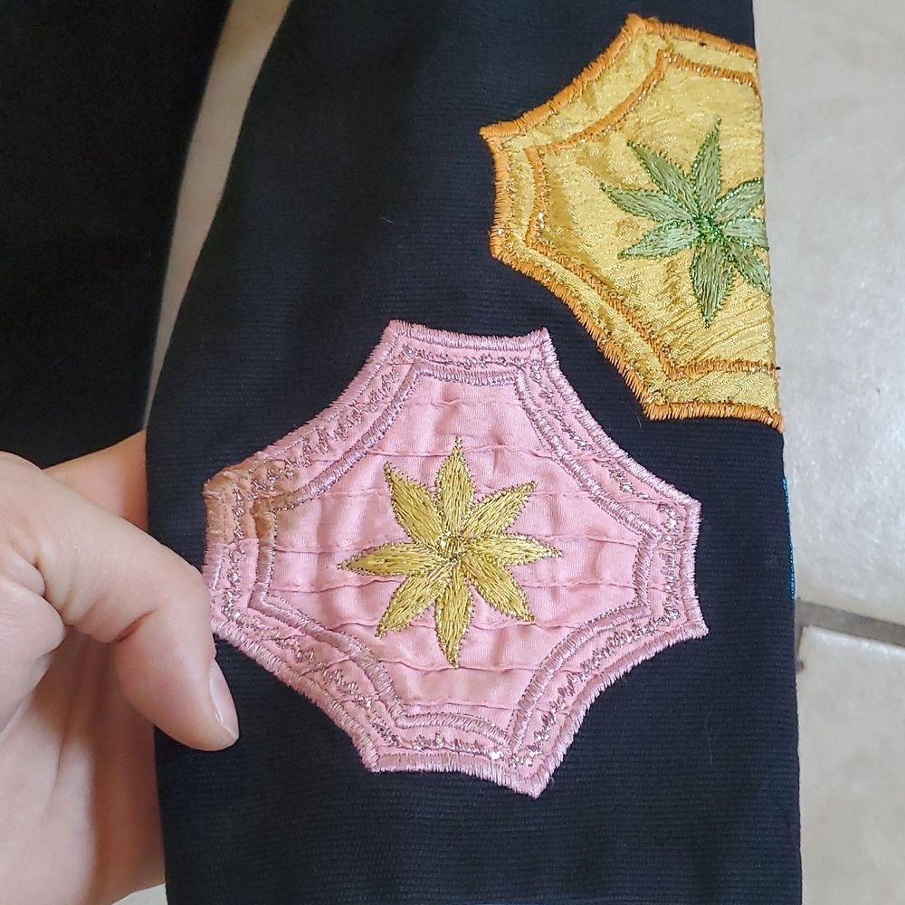 Vintage black patchwork jacket - Picture 8 of 10